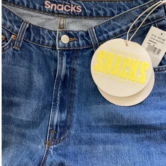 Mother Snacks High Waisted Double Stack Ankle Jeans Delicious Memories Size 29 - Picture 10 of 15